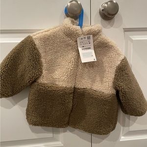 Zara baby fleece zip up jacket new with tags